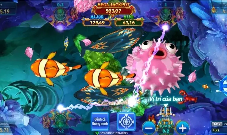 Chọn vũ khí trong game Bắn Cá Men In Black tại FB88