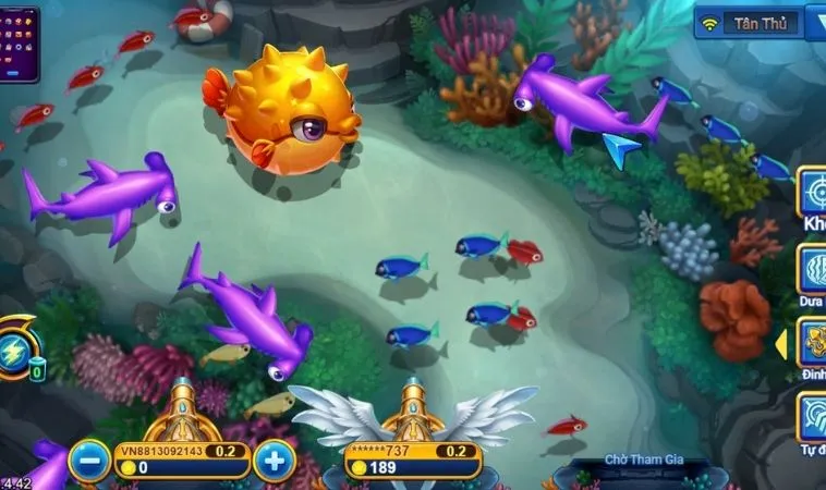 Giao diện chơi Thợ Săn Cá tại FB88