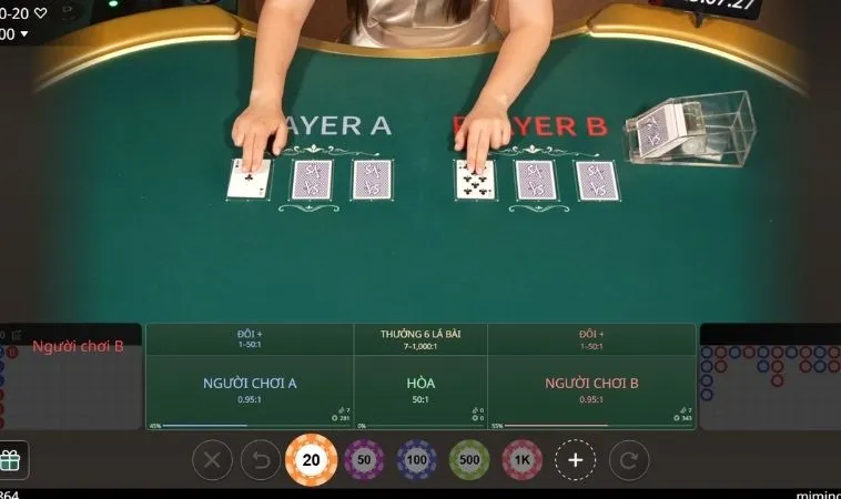 Khám Phá Trò Chơi Xì Tố Tại FB88: Bí Quyết Thắng Lớn 2 Giao diện chơi Xì Tố tại FB88